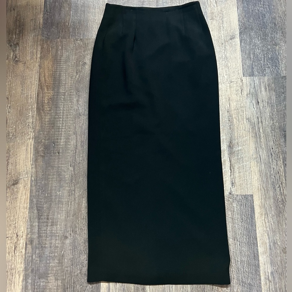 Vintage Long Black Renfrew Pencil Skirt size 6